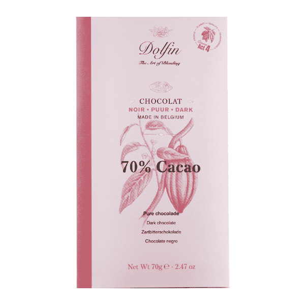 Tablette chocolat noir 70%-Dolfin-Nature