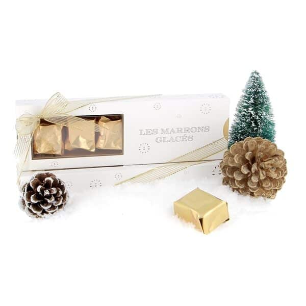 boite 6 pieces marrons glacés