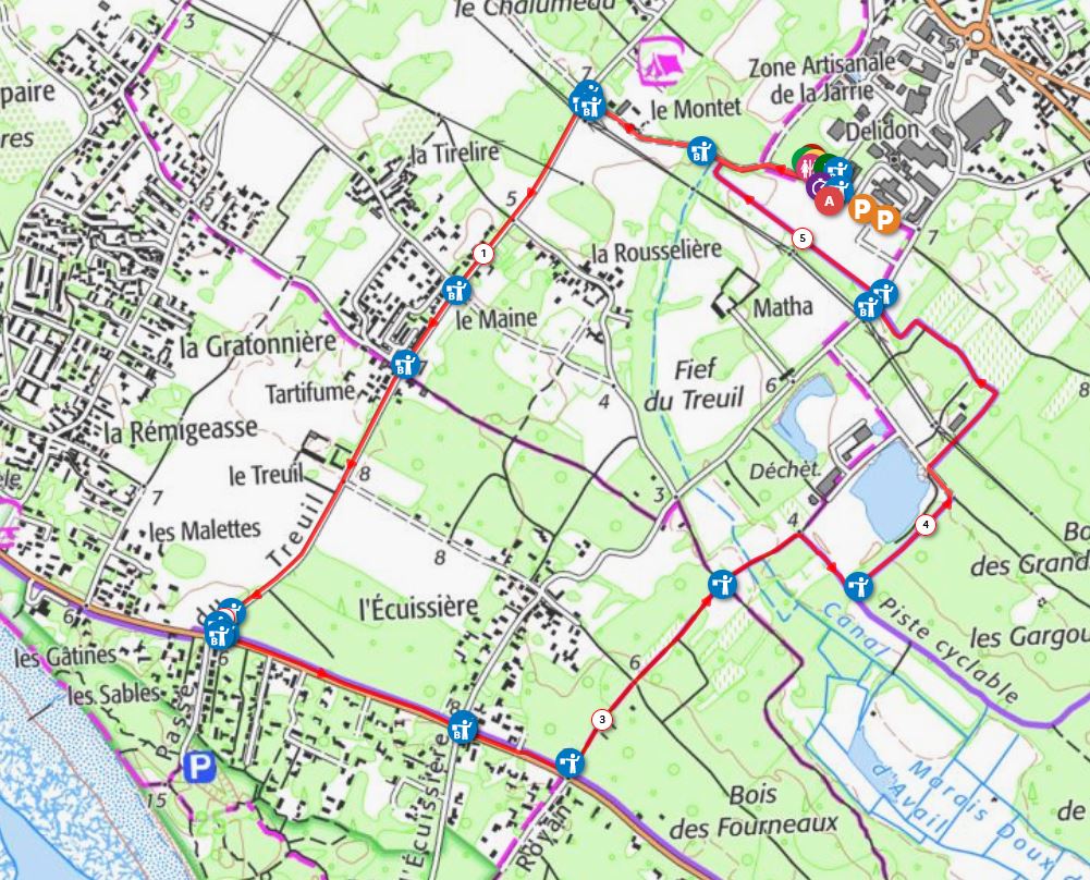 Tracé du parcours 5 km — Chokaté Run