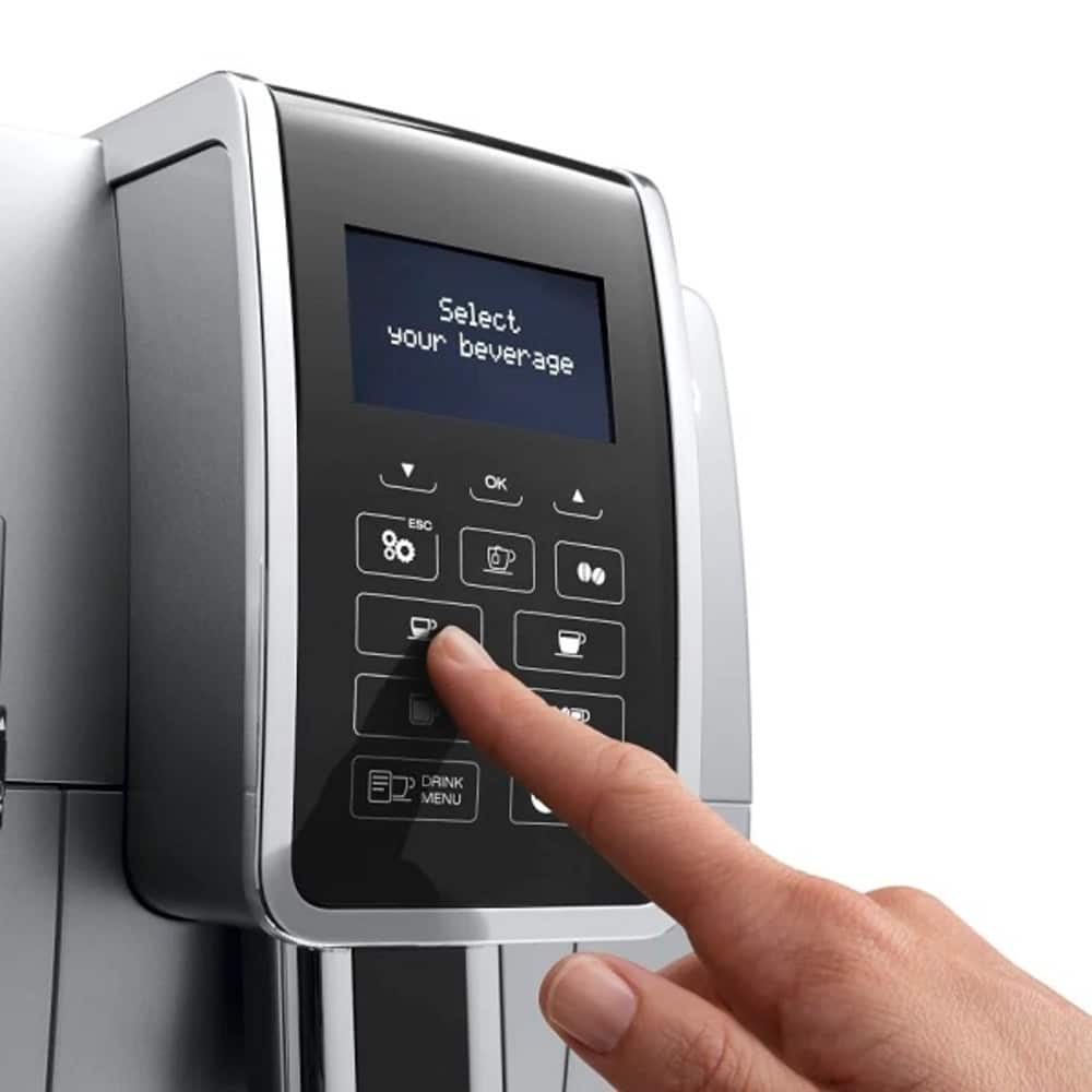 Touches sensitives et écran LCD de la DeLonghi Dinamica FEB3535.SB.